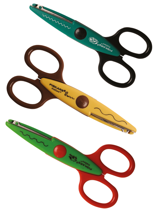 Fiskars Multicoloured Kidzors™ Paper Edgers - Swamp Creatures x3