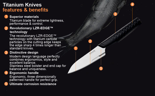 Fiskars Handle: Plastic; Blade: Titanium Titanium Paring Knife | 1027297