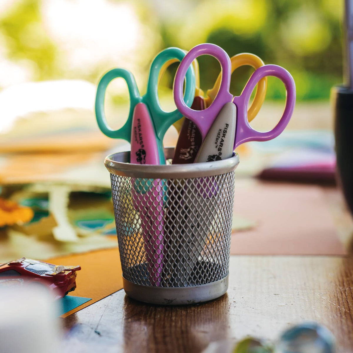 Fiskars Kidzors Paper Edgers | Zoo Animals | Set of 3 | Multicoloured