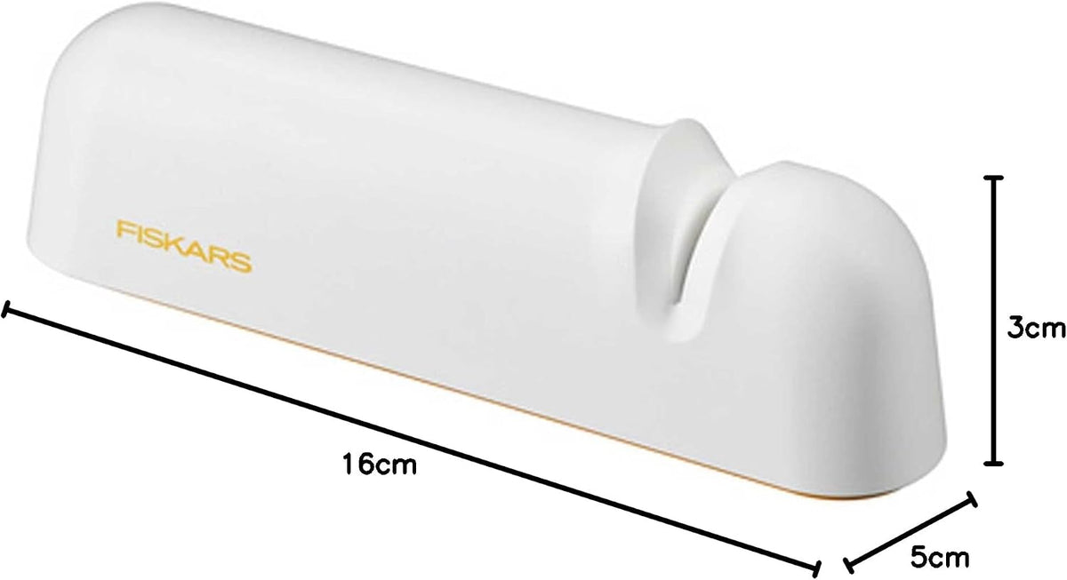 Fiskars Functional Form ROLL-Sharp Knife Sharpener, White