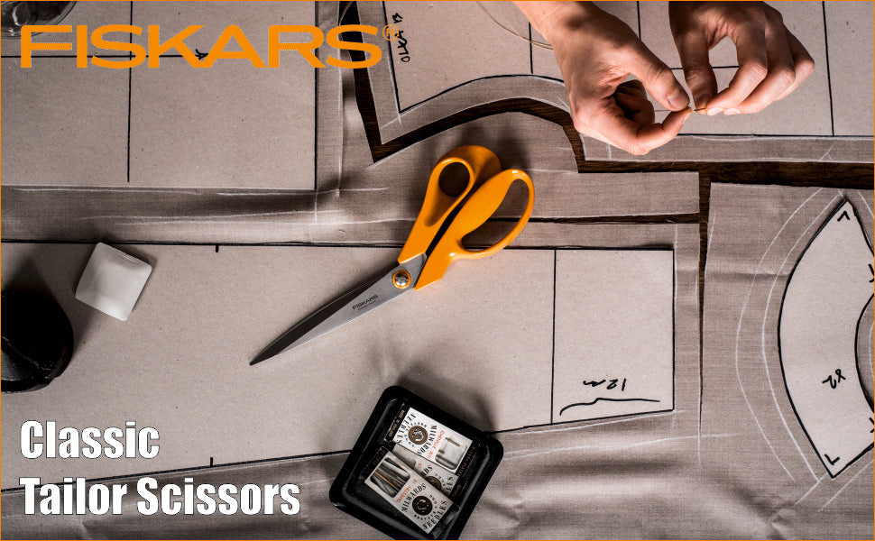 FISKARS Classic Scissors, Classic Tailor Scissors, Swedish Sandvik steel, 27cm