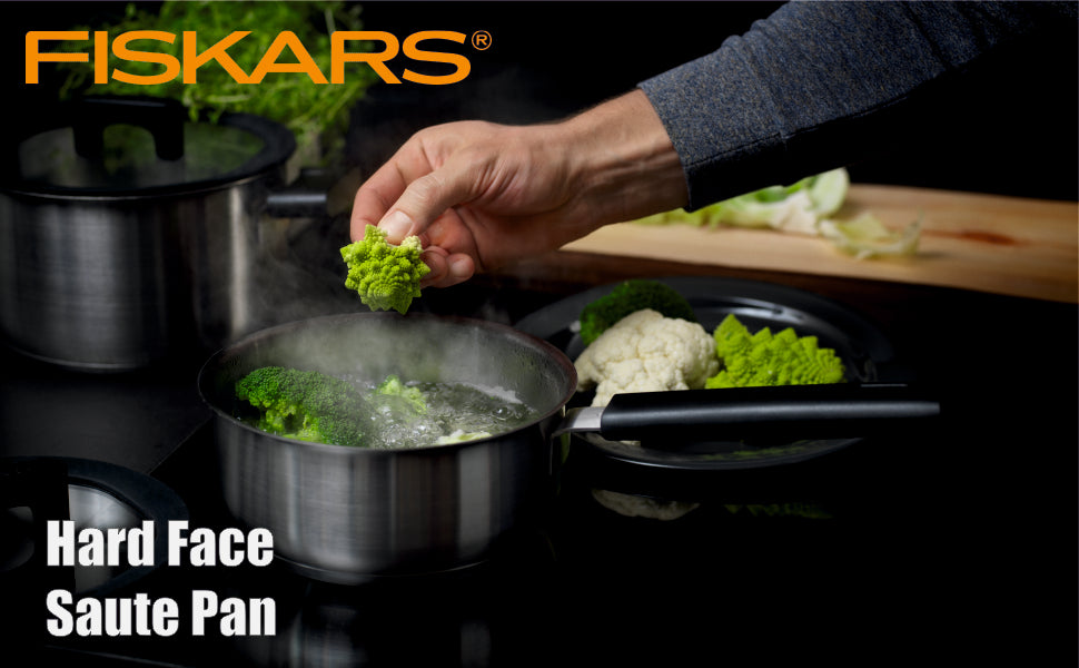 FISKARS Stainless Steel Hf Steel Sauce Pan 1,8L/18Cm W/Lid | 1052239