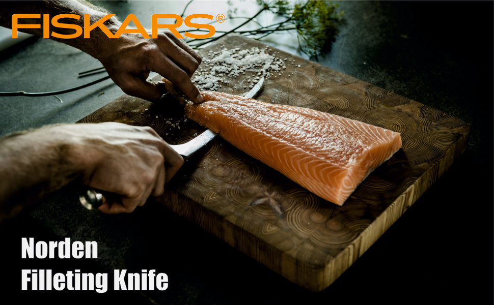 Fiskars Handle: Heat-Treated Birch; Blade: Stainless Steel Norden Filleting Knife | 1026423