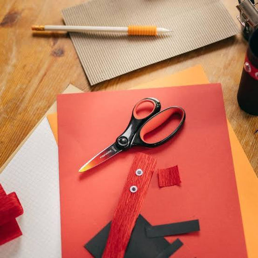 Fiskars Big Kids Scissors 15 cm | Ombre Black | Stainless Steel