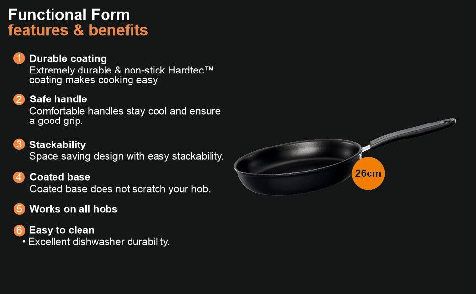 Fiskars Aluminium Ff Frying Pan 26Cm | 1026573