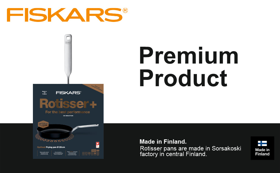Fiskars Aluminium Rotisser Oh Frying Pan 28Cm | 1023757