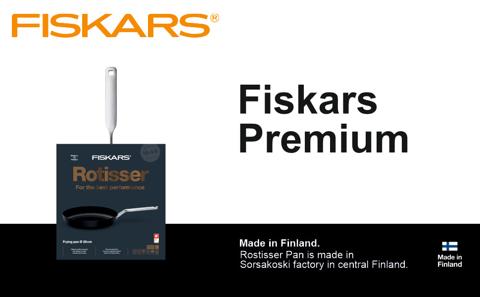 Fiskars Aluminium Rotisser Frying Pan 28Cm | 1023750