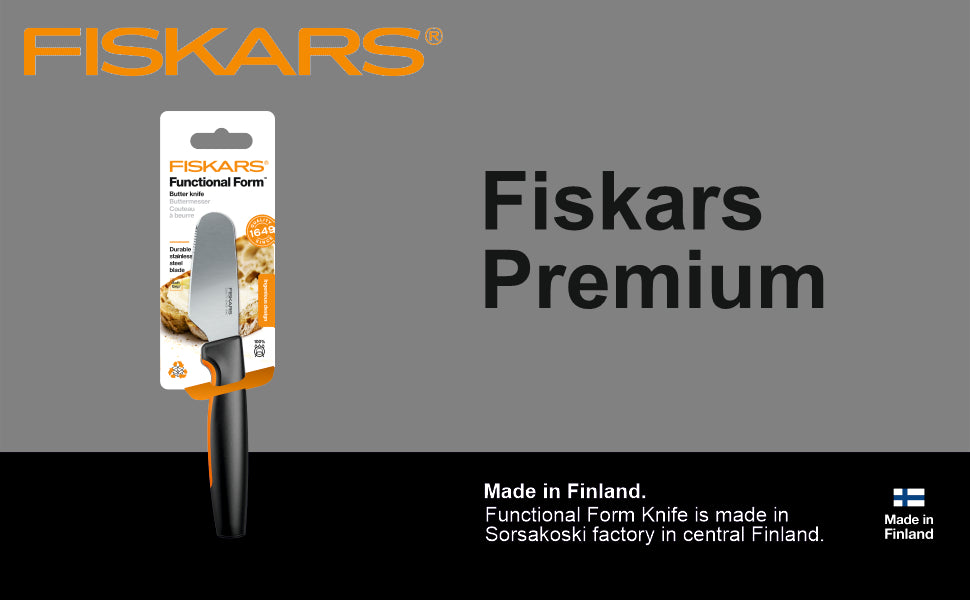 Fiskars Handle: Plastic With Softgrip; Blade: Japanese Stainless Steel Ff Butter Knife | 1057546