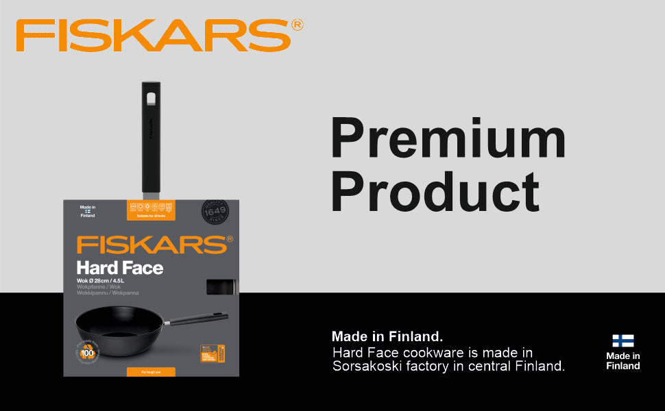 Fiskars Aluminium HF Wok 28cm/4,5L | 1052233