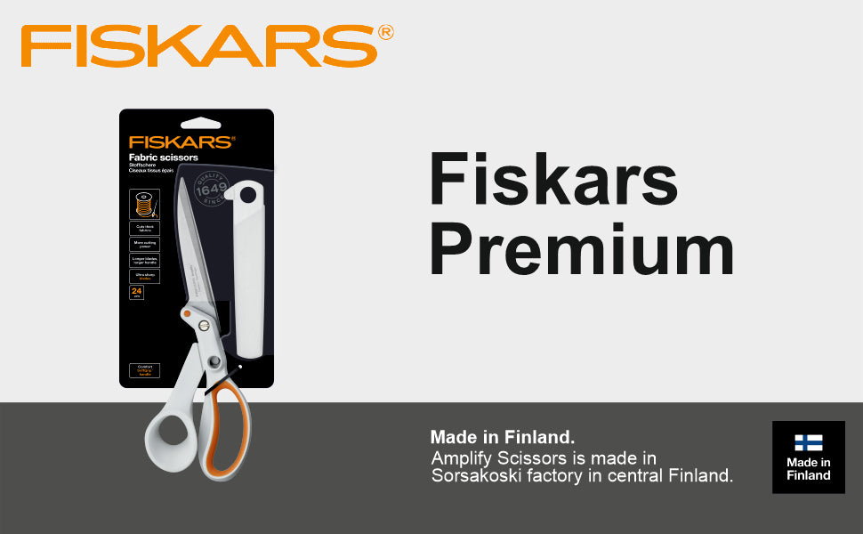 FISKARS Scissors, Amplify scissors, Stainless steel, 24cm