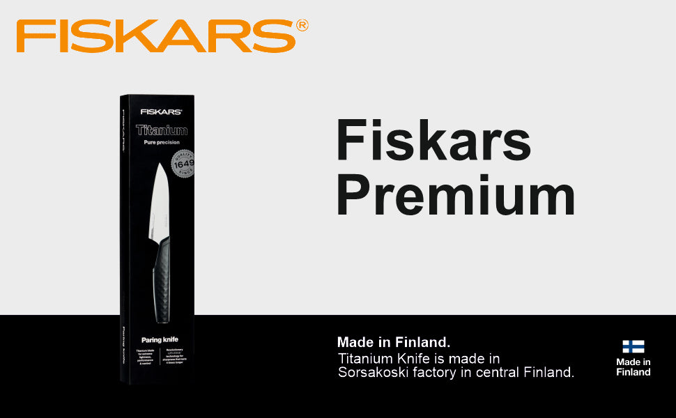 Fiskars Handle: Plastic; Blade: Titanium Titanium Paring Knife | 1027297