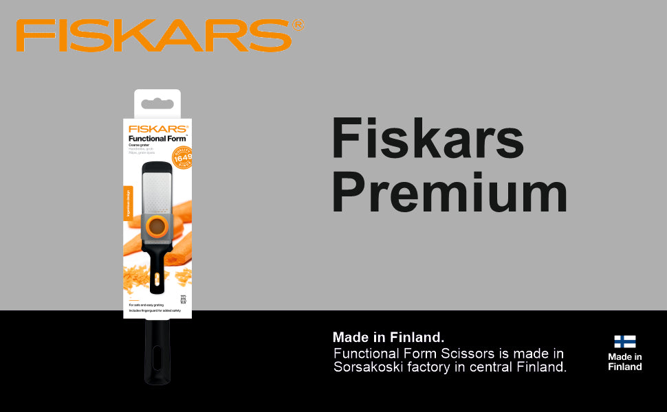 FISKARS Handle: Plastic with Softgrip; Blade: Japanese Stainless Steel Ff Grater Coarse | 1014410