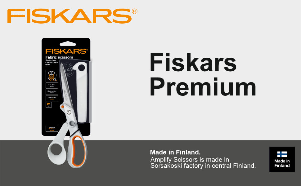 FISKARS Amplify scissors, Stainless steel, 21cm