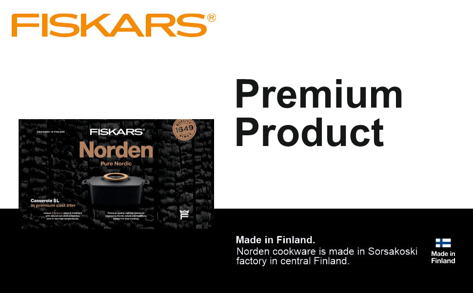 FISKARS Norden Cast Iron Pot 5L Oval | 1026567