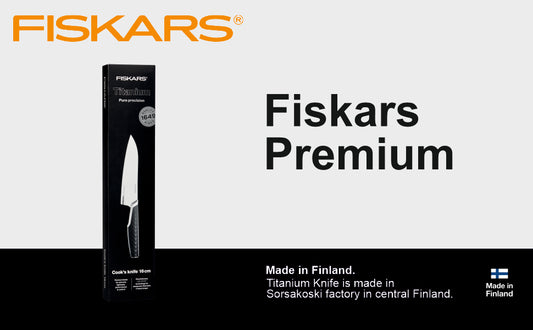 Fiskars Handle: Plastic; Blade: Titanium Titanium Cooks Knife 16 Cm | 1027296