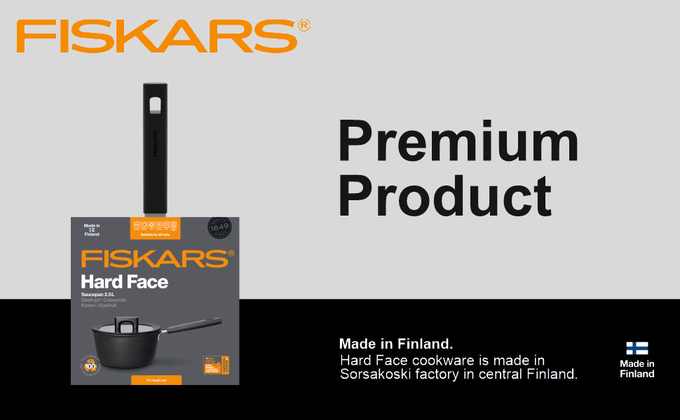 FISKARS Aluminium Hf Saucepan 2,5L W/Lid | 1052235