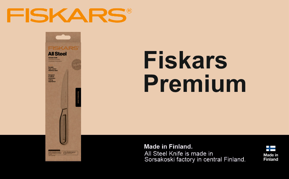 Fiskars Stainless Steel All Steel Tomato Knife 12Cm | 1062888