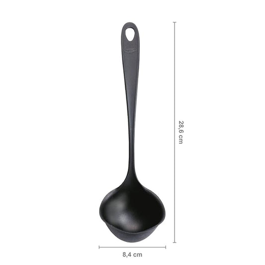 Fiskars Essential Non-Drip Soup Ladle, Made with Plastic, 29cm 1065594