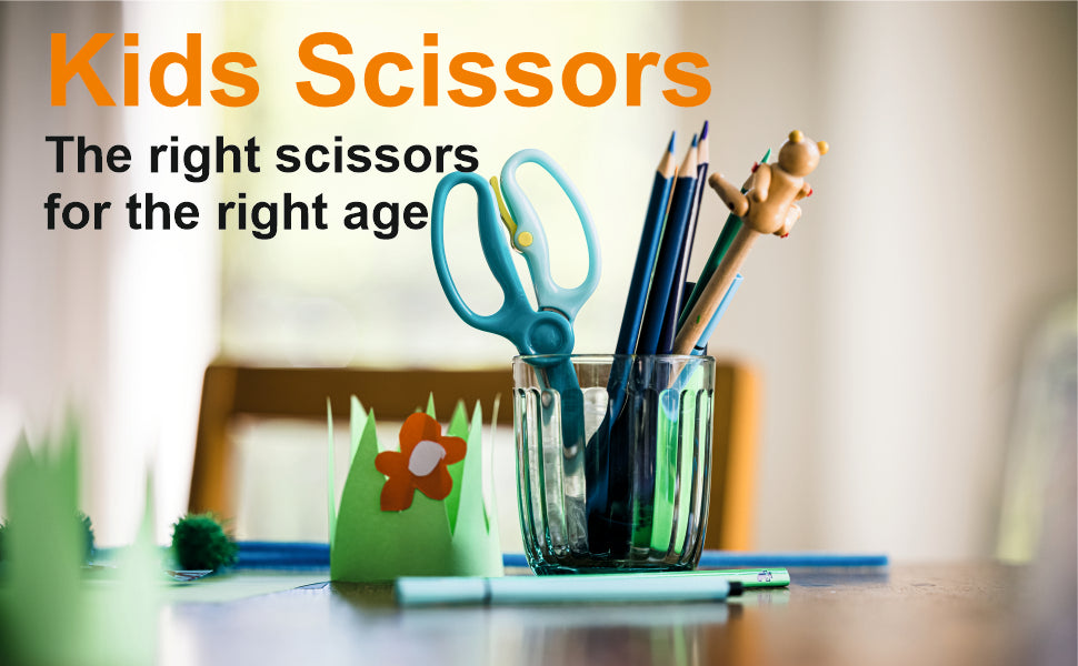 FISKARS Scissors, Plastic Training scissors, Teal