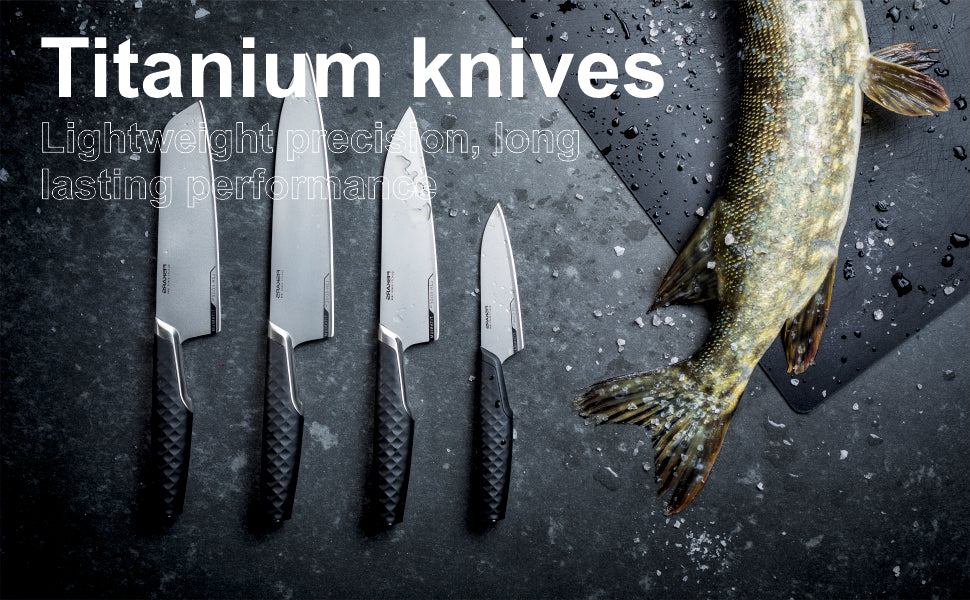 Fiskars Handle: Plastic; Blade: Titanium Titanium Cooks Knife 16 Cm | 1027296