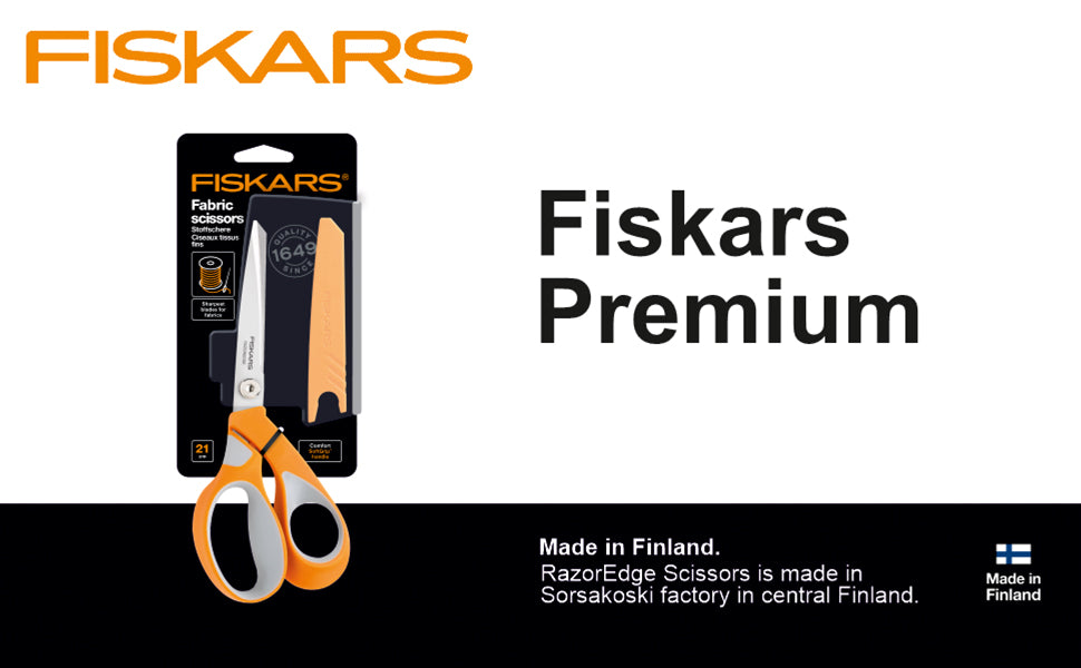 FISKARS Stainless Steel Razoredge Fabric Softgrip 21Cm | 1014579
