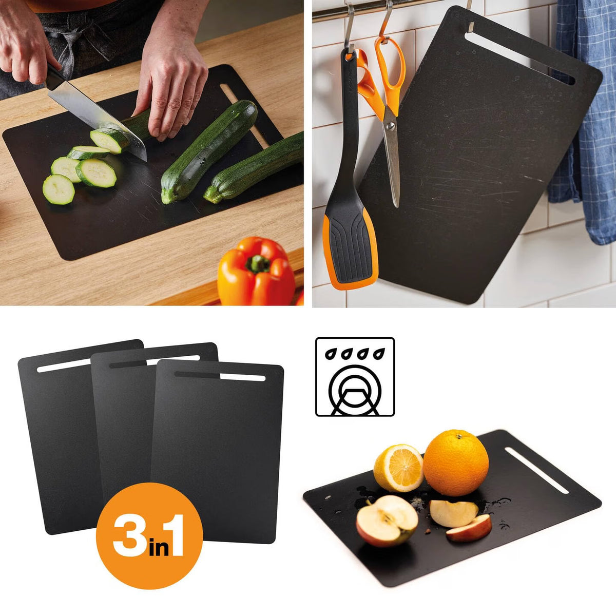 Fiskars Replacement Cutting Boards, 3-Piece Set