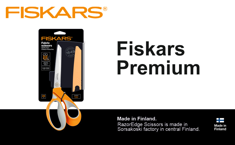 Fiskars Stainless Steel Razoredge Fabric Softgrip 23 Cm | 1014578