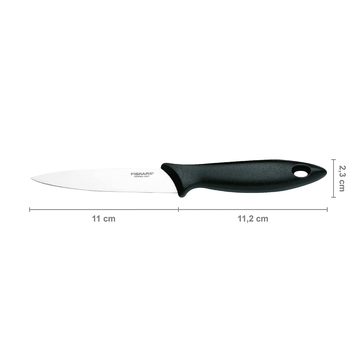 Fiskars Essential Paring Knife Set of 3 | Paring, Vegetable & Tomato Knife | Stainless Steel