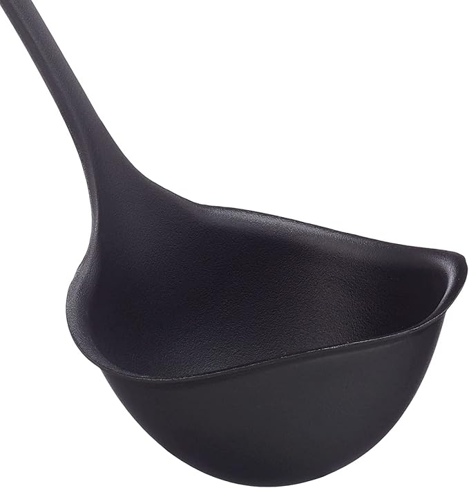 Fiskars Essential Non-Drip Soup Ladle, Made with Plastic, 29cm 1065594