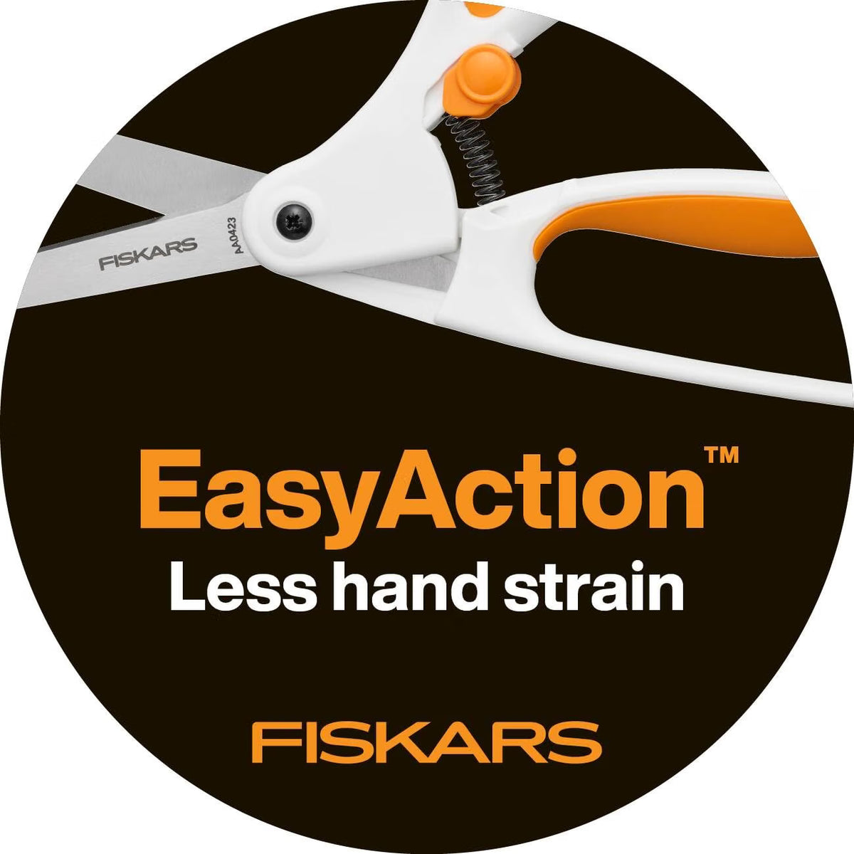 Fiskars EasyAction Sewing Scissors, Stainless Steel, Bent Handle