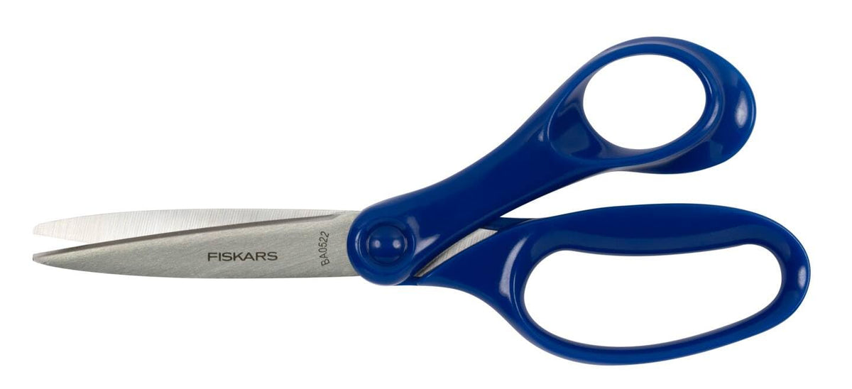 Fiskars School Scissors 18 cm | Blue | Stainless Steel | Made in Finland