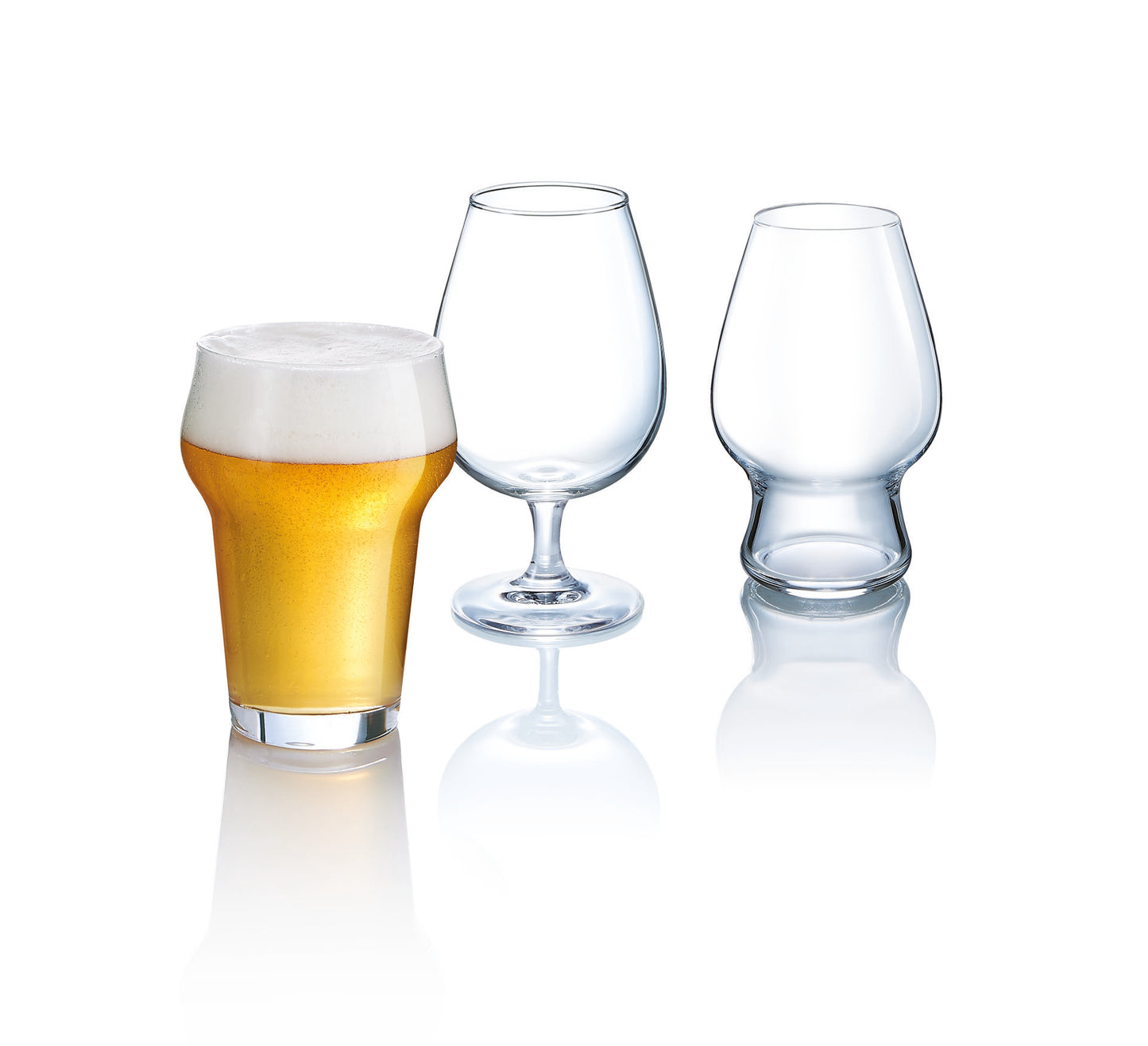 LUMINARC BEER LEGEND BROWN H/B TUMBLER GLASS 59