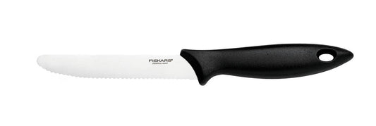 Fiskars Medium-Sized Serrated Knife for Bread & Tomatoes, Stainless Steel. 12cm