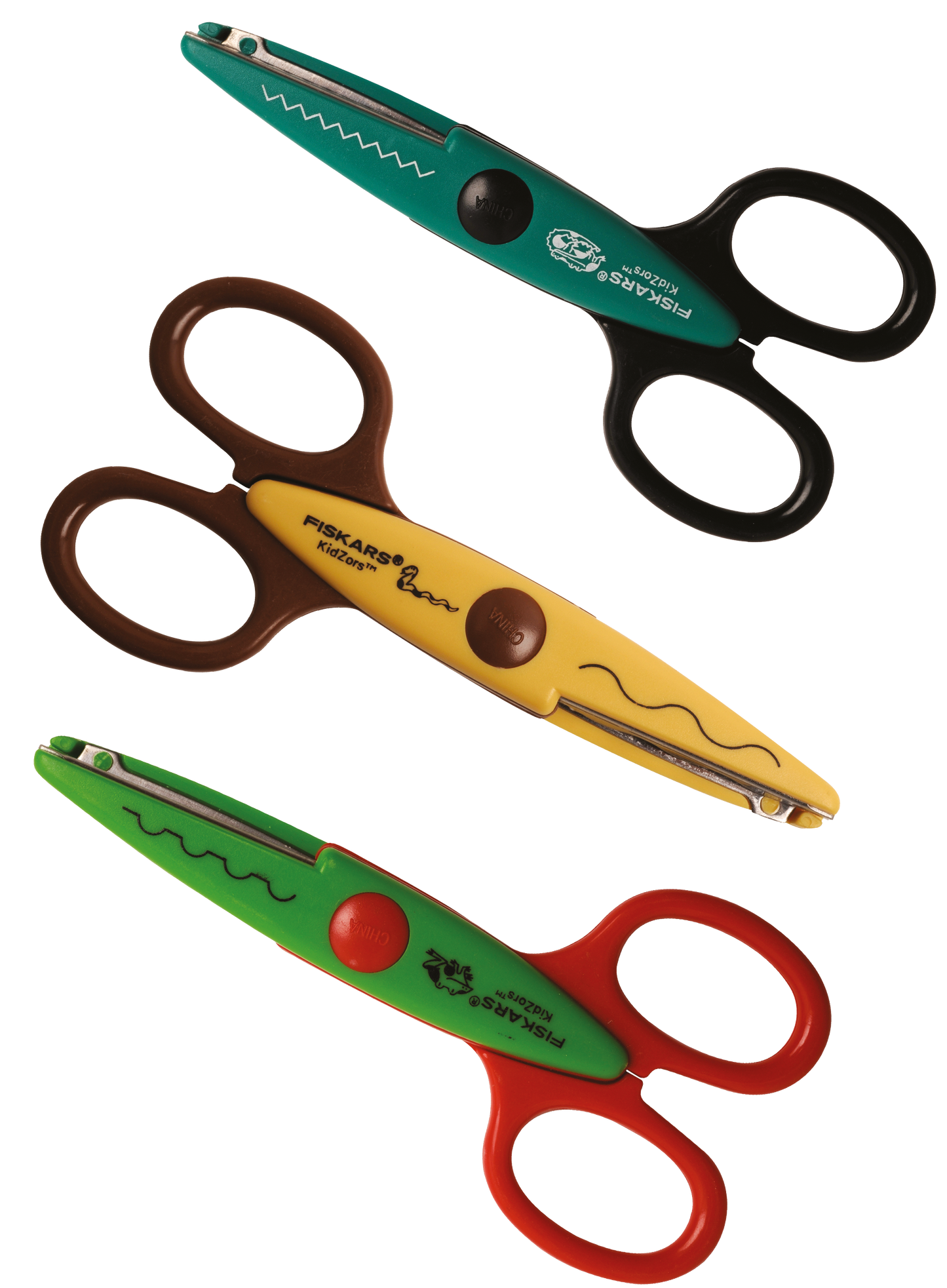 Fiskars Multicoloured Kidzors™ Paper Edgers - Swamp Creatures x3