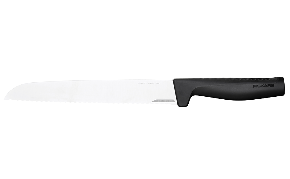 Fiskars Handle: Plastic with Softgrip; Blade: Japanese Stainless Steel Hard Edge Bread Knife | 1054945
