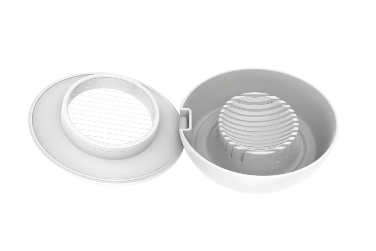 Fiskars, Synthetic Material/Stainless Steel, 13.3 x 12 x 4.2 cm Egg Slicer, one Size, White