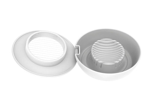 Fiskars, Synthetic Material/Stainless Steel, 13.3 x 12 x 4.2 cm Egg Slicer, one Size, White