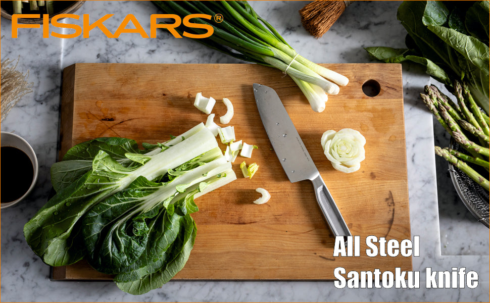 Fiskars Stainless Steel All Steel Santoku Knife 16Cm | 1062884