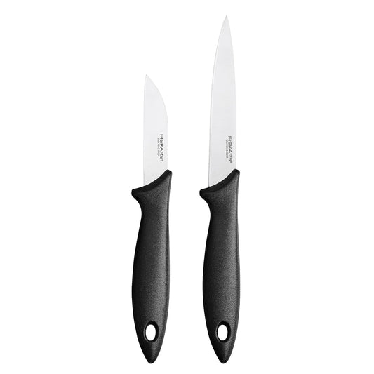 Fiskars Essential Kitchen Knives Set of 2 | Japanese Steel | Designed in Finland