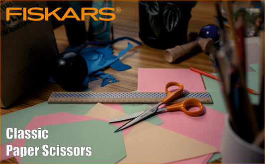 FISKARS Classic scissors, Classic Paper Scissors, Made for Kitchen Swedish Sandvik Steel, 17cm