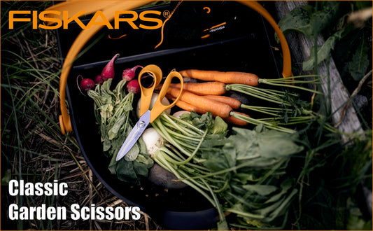 FISKARS Classic scissors, Classic Garden Scissors, Swedish Sandvik Steel, 18cm