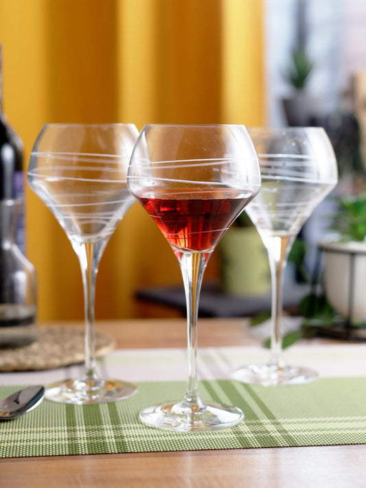 C & S ARABESQUE OPEN UP STEMMED GLASS 55