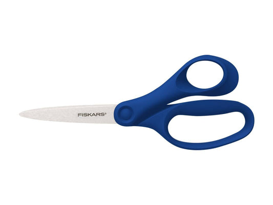 Fiskars School Scissors 18 cm | Blue | Stainless Steel | Made in Finland