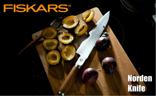 Fiskars Handle: Heat-Treated Birch; Blade: Stainless Steel Norden Large Cooks Knife | 1026419