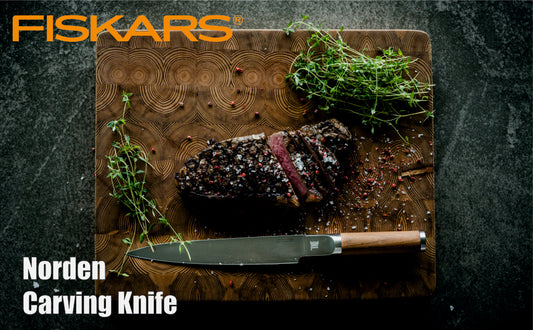 Fiskars Handle: Heat-Treated Birch; Blade: Stainless Steel Norden Carving Knife | 1026422