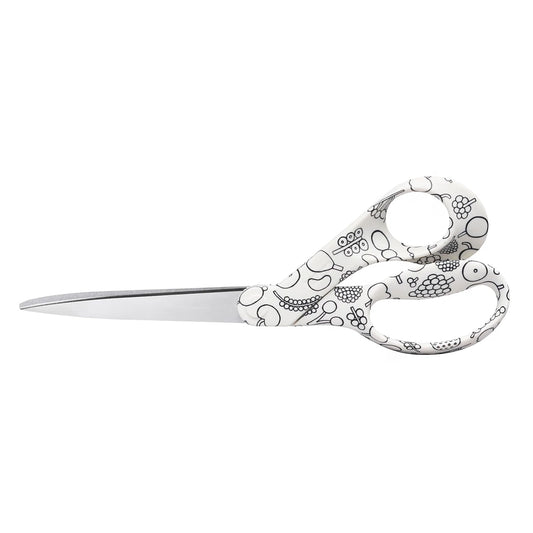 Fiskars FXI Scissors, Frutta Black and White, 21 cm