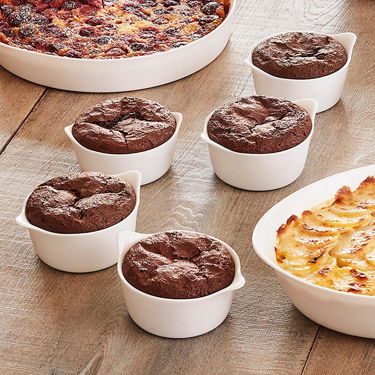 LUMINARC SMART CUISINE CARINE BL RD RAMEKIN 11