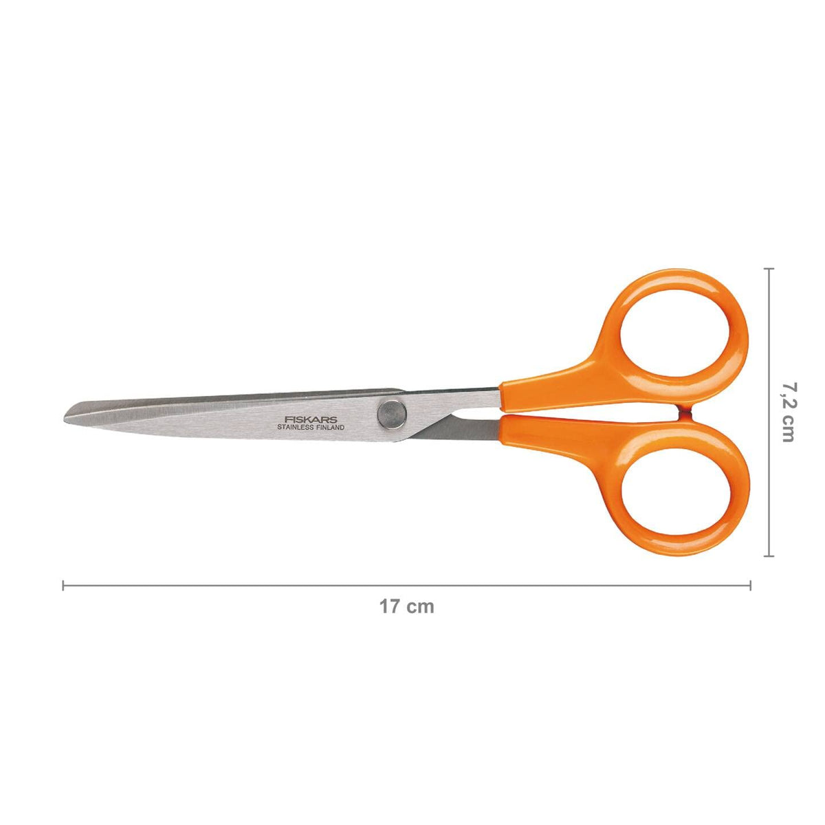 Fiskars Classic Paper Scissors 17 cm | Sandvik Steel | Ambidextrous | Made in Finland