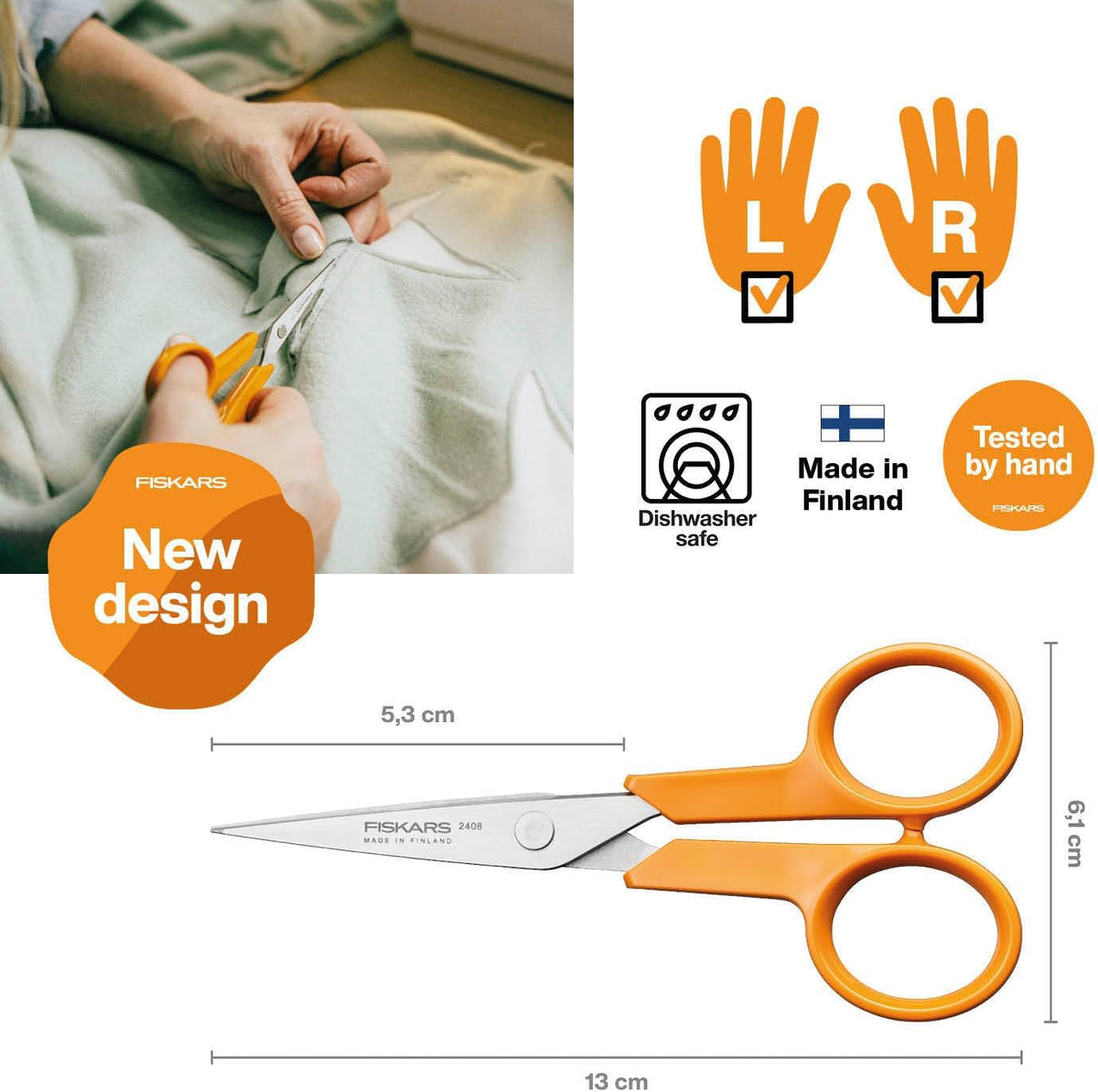 Fiskars Classic Right & Left Handed Handicraft Scissors