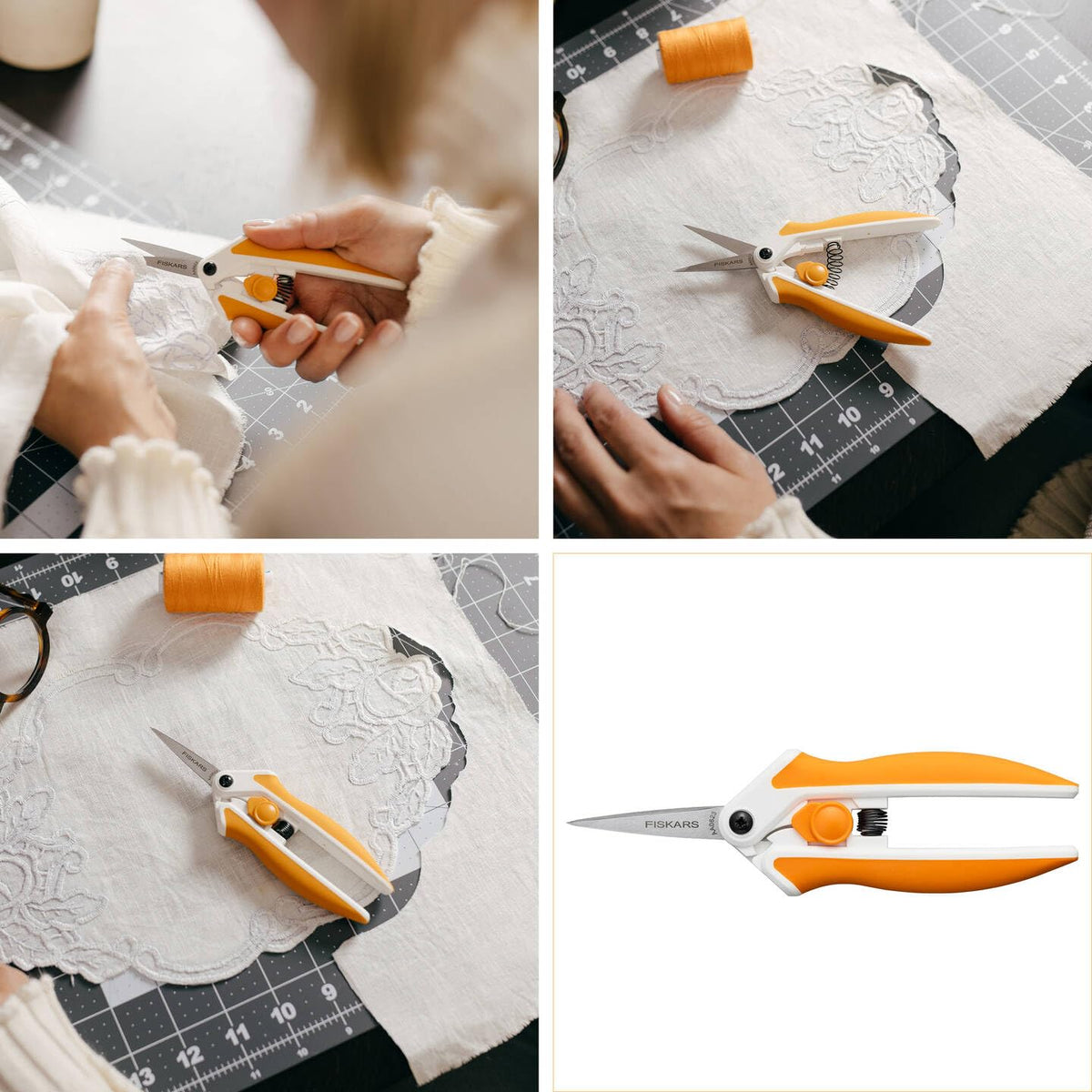 Fiskars EasyAction Needlework Scissors 15 cm | MicroTip | Made in Finland